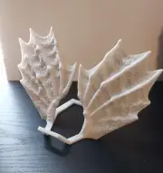 3D printed dragon WING book tablet kindle phone stand display holder MARBLE