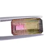 5.66 Ct Natural Bicolor Tourmaline Octagon Cut Loose Gemstone For Ring Jewelry