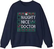 [VidiAmazing] Naughty Nice Doctor Christmas List Ugly (1) ds035 T-Shirt