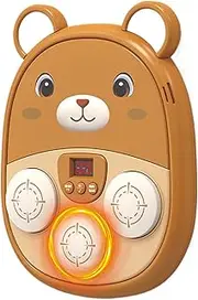 Musical Boxing Machine,Bear Smart Boxing Machine - LED Wall Target Toy Rechargeable Musical Punching Board for Home Workout Children Training Indoor Sports Family Birthday Gym Adults