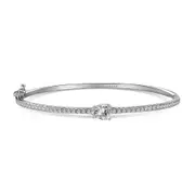 ANYCO Bracelet 65mm Silver Stone Shaped Charms Bangle Fashion Accessories