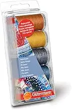 Gutermann Jeans Thread Set, 100 Percent Polyester, 3 x 100m, 2 x 200m