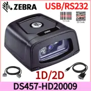 Zebra DS457-HD20009 Fixed Mount High-Density Barcode Scanner + Cable USB/RS232