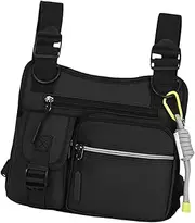 Running Belt,Outdoor Chest Bag for Men - Multifunctional Lightweight Vest with 3D Cut Comfortable Design Holster for Gym Sports Motorcycle Workout