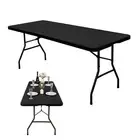 Heavy Duty Tablecloth Spandex Picnic Camping BBQ Folding Trestle Table Cover