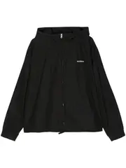 [We11done] Black Bolt Teddy Bear Print Blouson