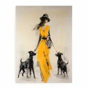 Dog Modern Art Canvas Print
