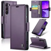 CaseMe Samsung Galaxy S25+ Plus 5G Folio Wallet Case Cover Side Closure S936 [Purple]