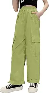 [AOWKULAE] Girls' Quick Drying & Waterproof Multi-Pockets Cargo Pant 5-14 Years