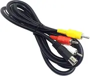 AFUNTA 6 Feet Standard AV Cable RCA Connection Cord Compatible Sega Genesis 2 & 3