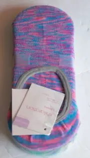 Women's Spacedye 3pk Liner Socks - Xhilaration™ Purple/Gray/Blue 4-10