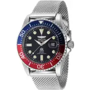 Invicta Men's Watch Pro Diver Rotating Bezel Silver Steel Bracelet Dive 48215