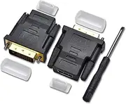 DVI to HDMI Adapter, Bi-Directional DVI Male to HDMI Female Converter, Support 1080P, 3D for PS3, PS4, TV Box,