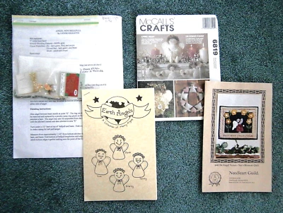 Angel Patterns (4 new) for Needlework and Crafting