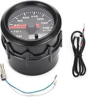 Zohisin 2in 52mm Car Oil Temperature Gauge Pointer with 7 Colors LED Oil Temp Meter and Sensor High Speed Stepper Motor Faster Response Than Ordinary Pressure Gauges Faster