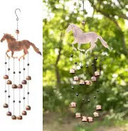 24-Inch Galloping Horse Wind Chimes for Outdoor Garden Decor and Gifts