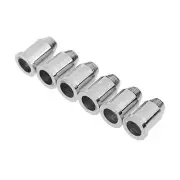 6x Telecaster Chrome Guitar String Through Body Ferrule 1/4" String Ferrules