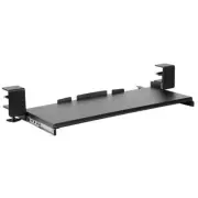 mount-it Keyboard Tray Organizer 11"x5.4"x33" Clamp-On Adjustable Steel Black