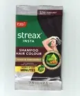 Streax Shampoo Hair Color, works in just 5 minutes, Pack of 10| Select Color
