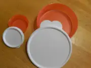 Tupperware (new) Big Wonders Bowl & Mini Snack Cup w/lids SALMON