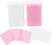 FRCOLOR 400Pcs Eyelash Extension Wipes Assorted Color Cleansing Pads for Removal Safe Quick Professional Cleaning Supplies for Beauty Salons Home Use