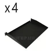 4 Pack - Cantilever Relay Rack Mount Steel Server Monitor Shelf 19" 1U 10" Deep