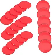 BCOATH 100pcs Bingo Chips Betting Bingo Chips Markers Reusable Counters Counters for Games Tokens Token Markers Bulk Abs Red