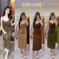 在飛比找蝦皮購物優惠-CHI-CHI 蝴蝶結細肩長洋～泰國服飾「預購」