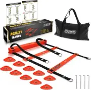 Agility Ladder (20 Feet) with Cones for Speed Agility Training & Quick Footwo...