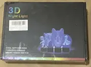 Football Player Night Light for Kids, 3D Illusion LED Lamp 7 Color Changing