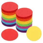 2" Carpet Spot Markers, 50Pcs Dot Markers Hook and Loop, Multicolored