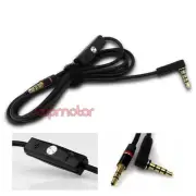 4FT 3.5MM AUX REPLACEMENT CABLE BLACK W/CONTROL TALK IPHONE 5 4S 4 IPOD CLASSIC