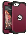 For iPhone SE 3rd 2022 2nd 2020 Shockproof 3 in 1 Protective Hard Case Cover