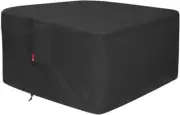 Sheechung Large 44'' Square Fire Pit Cover - Waterproof 600D Heavy Duty Square P
