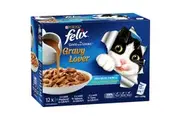 Felix Gravy Lover Fish Selection Cat Food 85g X 12 Pack