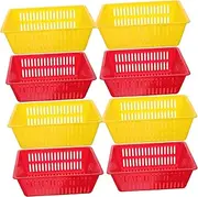 BUGUUYO 16pcs Gaming Coins Storage Baskets Plastic Holders with Vibrant Colors for Coin Organization for Game Rooms and Household Storage