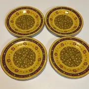 Artistic Accents Kashmir Gold Appetizer Tidbit Plate Set - NEW!