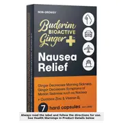 Buderim BioActive Ginger+ Nausea Relief 7 Capsules