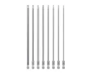 16x T8-T40 Torx Screwdriver Bit Set Hex Security Magnetic Head 100mm Long