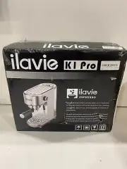 ILAVIE Espresso Machine Stainless Steel Coffee Latte Cappuccino Maker 20Bar Pump