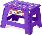 Folding Portable Collapsible Plastic Foldable Step Stool,Non Slip Folding Stools