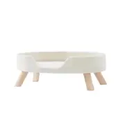 Petsbelle Snowmelt Sleeping/Scratcher Kitten Hideaway Pet Lounge Cat Bed White