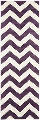 Safavieh Chatham PURPLE / IVORY 2'-3" X 11' Runner - CHT715F-211