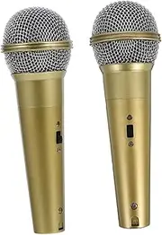 Authentic Pretend Stage Microphone Props Lightweight Simulation Microphone Models for Parties Performances