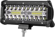 ALAGPNPMZH 7 Inch 120W Combo Led Light Bars Spot Flood Beam Work Fog Light for Work Driving Offroad Boat Car Tractor Truck 4x4 SUV ATV for Ford Lamp Assembly(1pc)