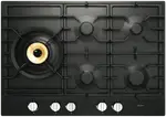ASKO 75cm 5 Burner Gas Cooktop - Graphite Black