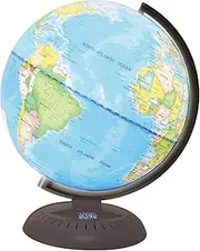 Light Up Globe for Kids - Learn About Planet Earth with Fun - Features Day and Night Settings, Arc Mount, Earth Rotation, 20cm Diameter, 6+ Years, Blue,20 x 20 x 25 cm,SM53