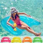 Pool Float Floating Row with Handles Lounge Bed with Handles for Relaxation