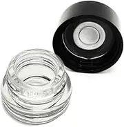 Bubatzilla Pop-Vac 4 ml Storage Jar for Extracts, Herbs and Rosin - Glass Jar with Vacuum Membrane (Pack of 4, Transparent)