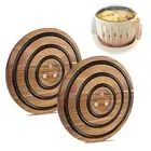 Cushioned Pot Holder Wooden Trivets for Hot Dishes Magnetic Coaster Trivet Set